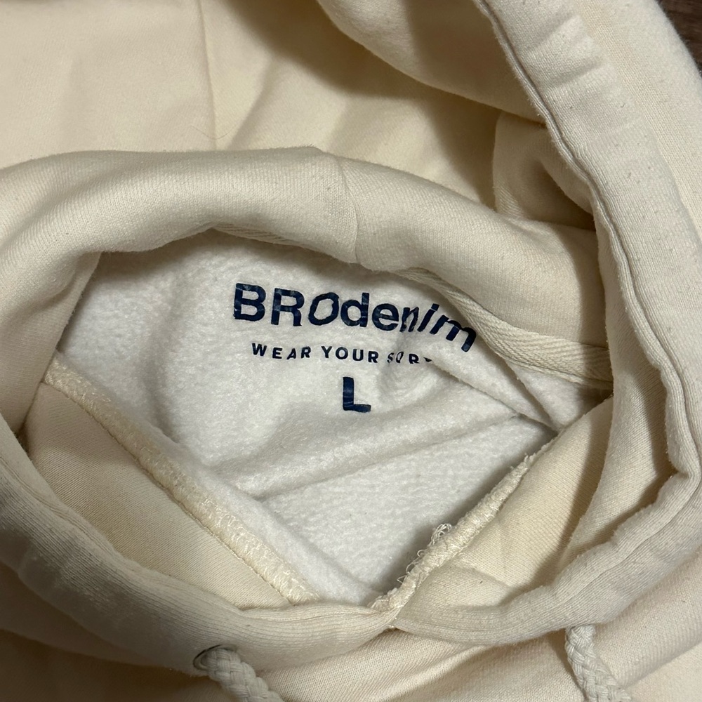 NANTUCKET OR NOWHERE Cream Hoodie with Graphic Patches - Picture 5 of 5